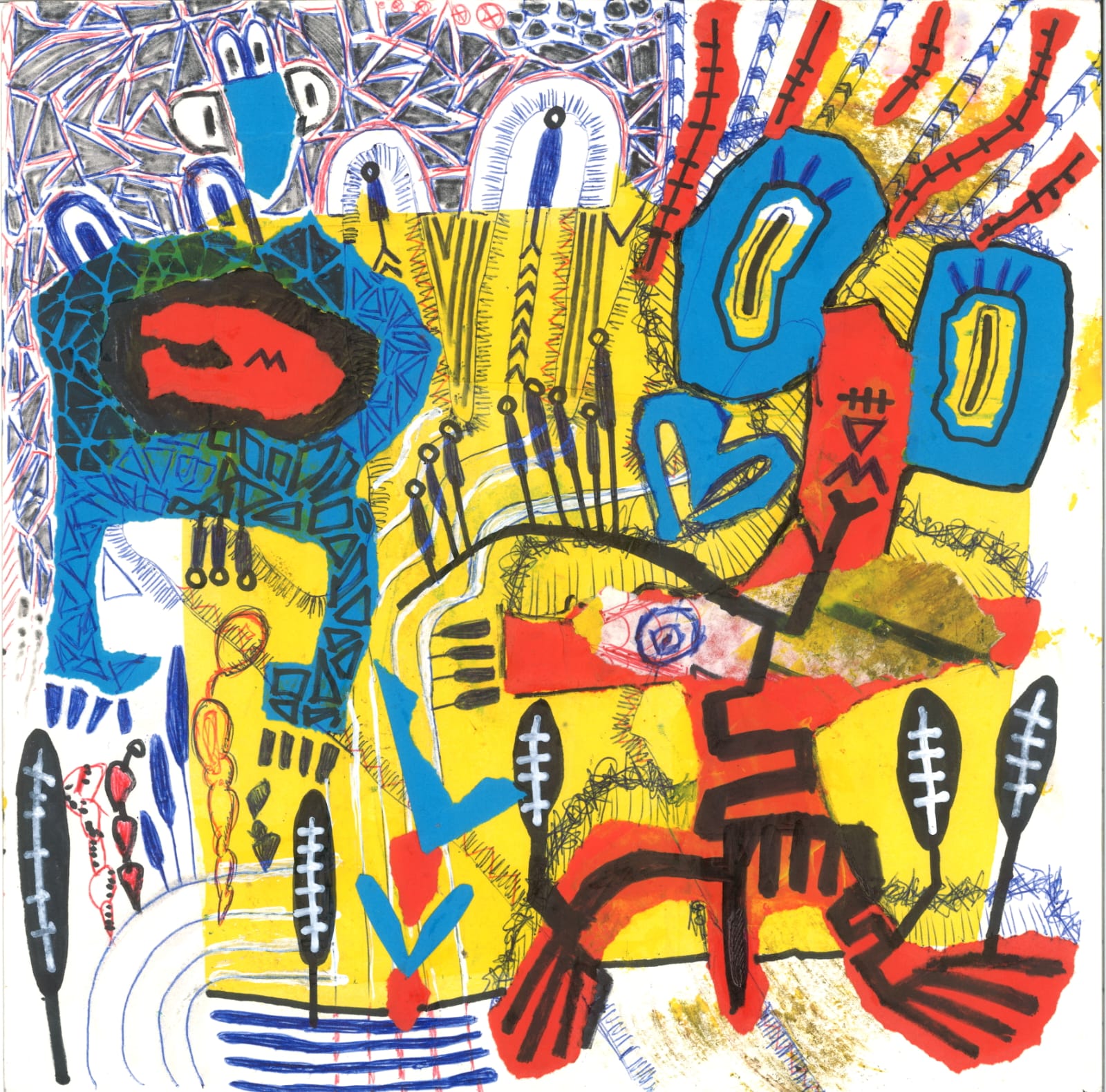 Urs & Eugen – Mixed Media Artwork (2025)